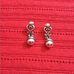 Brighton silver drop earrings